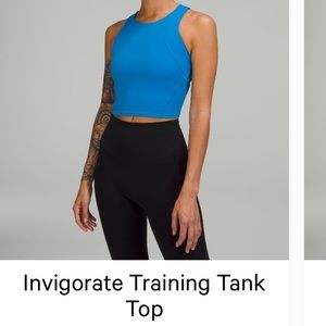 Lululemon Invigorate Train Tank Poolside Blue